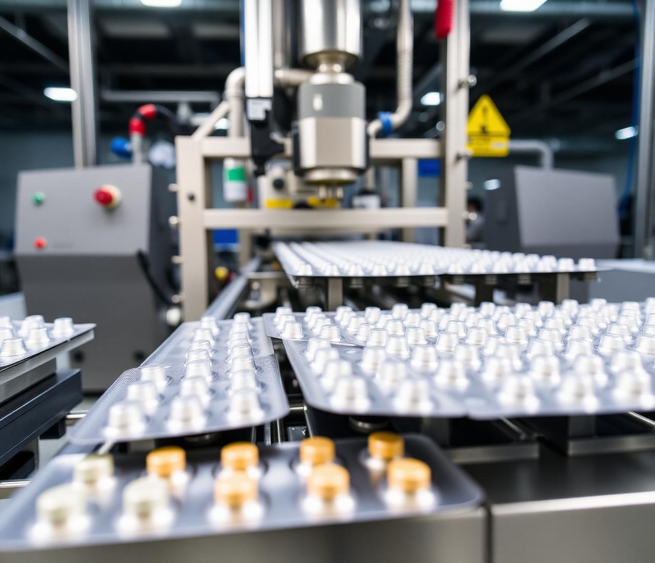 Pharmaceutical packaging line at the Nemsha facility